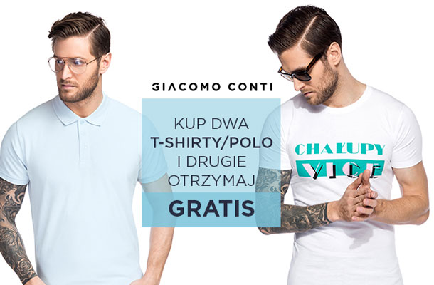 Giacomo Conti - Druga szt. polo/T-shirt gratis