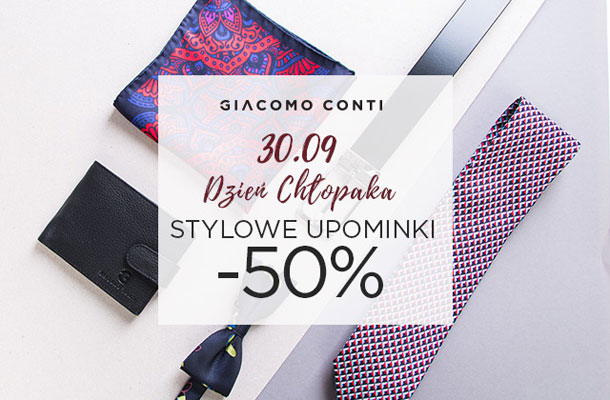 Giacomo Conti - Dzień chłopaka stylowe upominki -50%