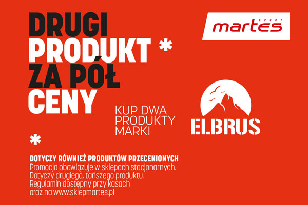 Martes Sport - Drugi produkt marki Elbrus za pół ceny