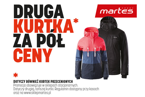 Martes Sport - Druga kurtka za pół ceny