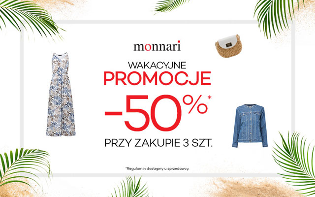 Monnari - Wakacyjne promocje - 50%