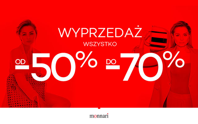 Monnari - Wyprzedaż od -50% do -70%