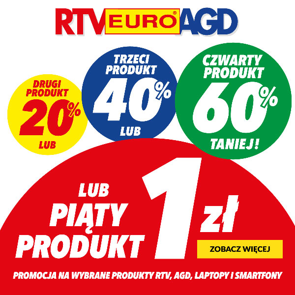 Promocja na wybrane produkty RTV, AGD, laptopy i smartfony!