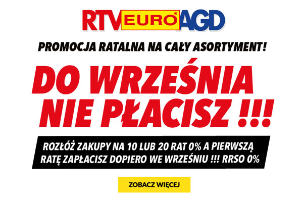 RTV EURO AGD - Do września nie płacisz