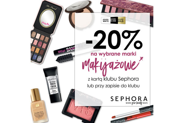 '-20% na wybrane marki makijażowe w Sephora! Zbliża się szaleństwo zakupów! 
