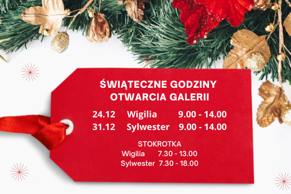 Świąteczne godziny otwarcia sklepów w Galerii Emka 