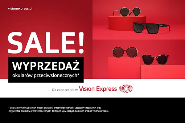 Vision Express - Zimowa wyprzedaż okularów przeciwsłonecznych do -50%