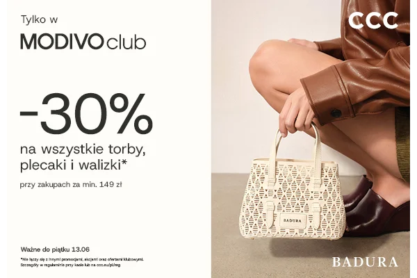                CCC - Tylko w MODIVOclub! Rabat -30% na wszystkie torebki, walizki i plecaki przy zakupach za min. 149 zł.                     